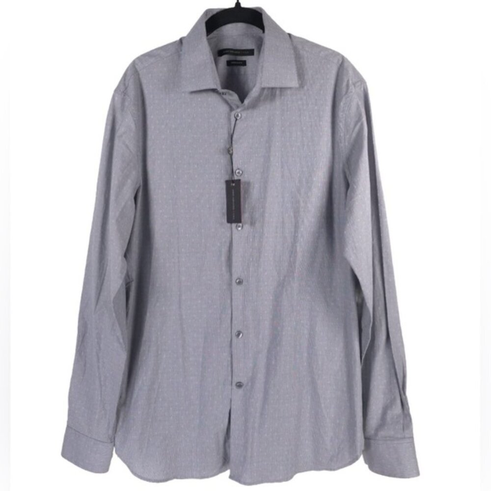 NWT JOHN VARVATOS USA MODERN FIT Long Sleeve Shirt D725U3B Size 16 L